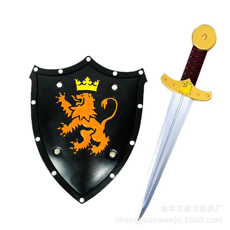 New children's toy sword and knife PU rubber Halloween set, sword and shield combination weapon model manufacturer wholesale and consignment details Picture