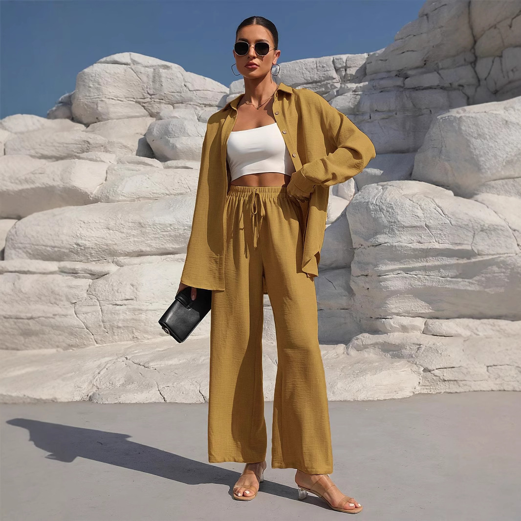 This is a versatile and stylish autumn collection of large-sized women's long-sleeved cardigan in a casual solid color details Picture