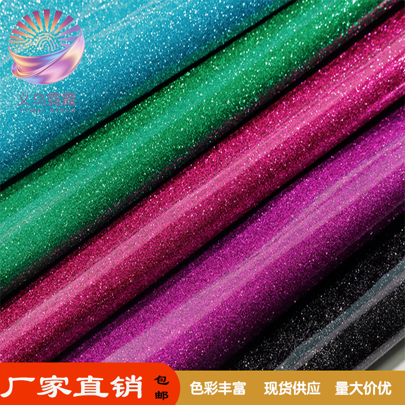 Laminated crystal Glitter pu leather, pvc leather, tpu golden onion laminated leather, non-powdering bags, sofas, book covers Application Scenario