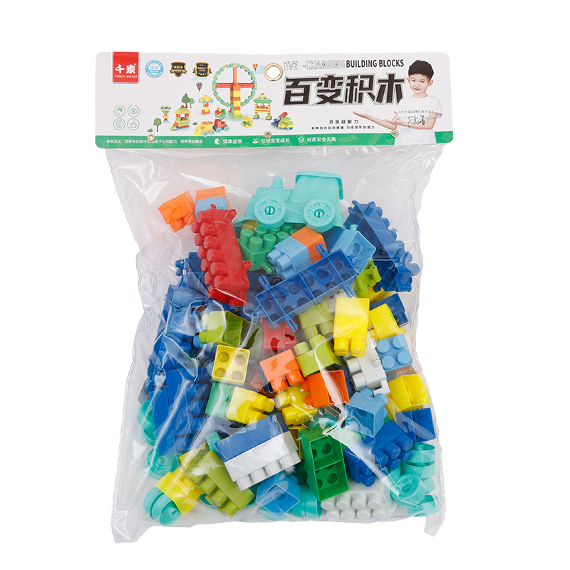 Children's DIY large plastic toy assembly building blocks for early education and intelligence, creative assembly for young children Item Picture
