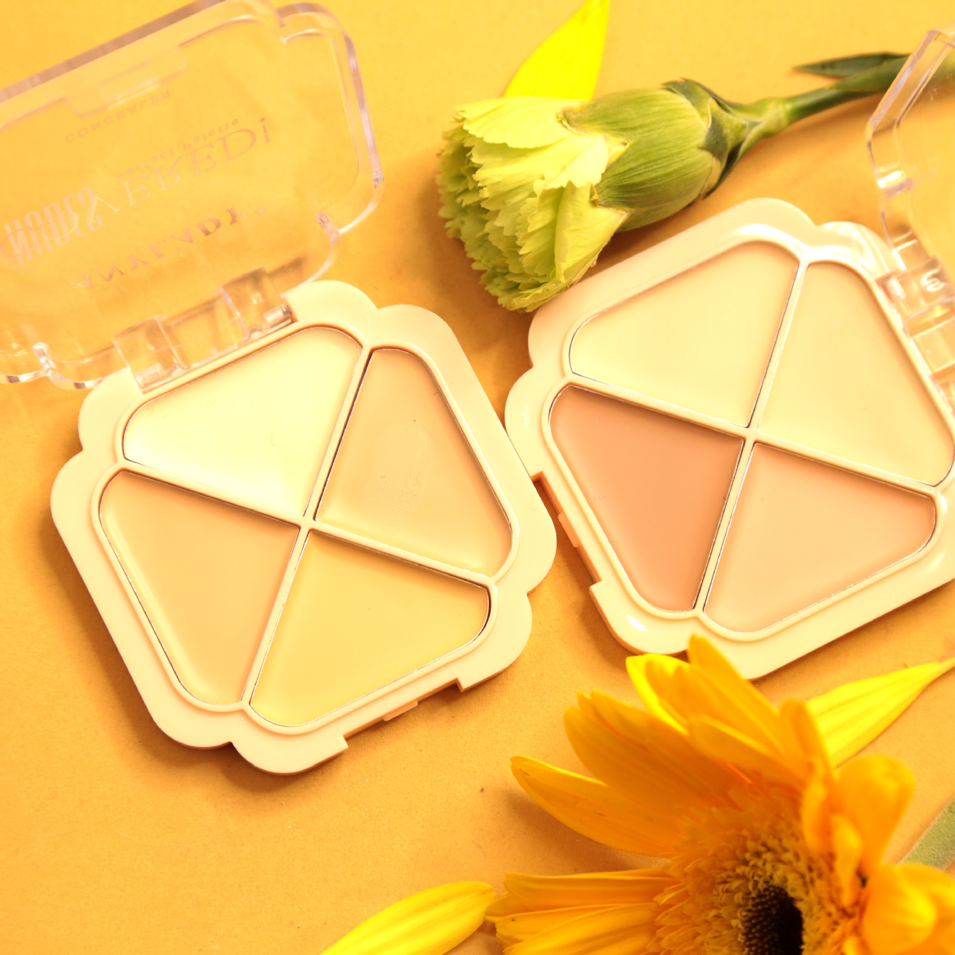 anylady批发工厂四色遮瑕盘修饰轮廓遮瑕膏跨境外贸高质量化妆品