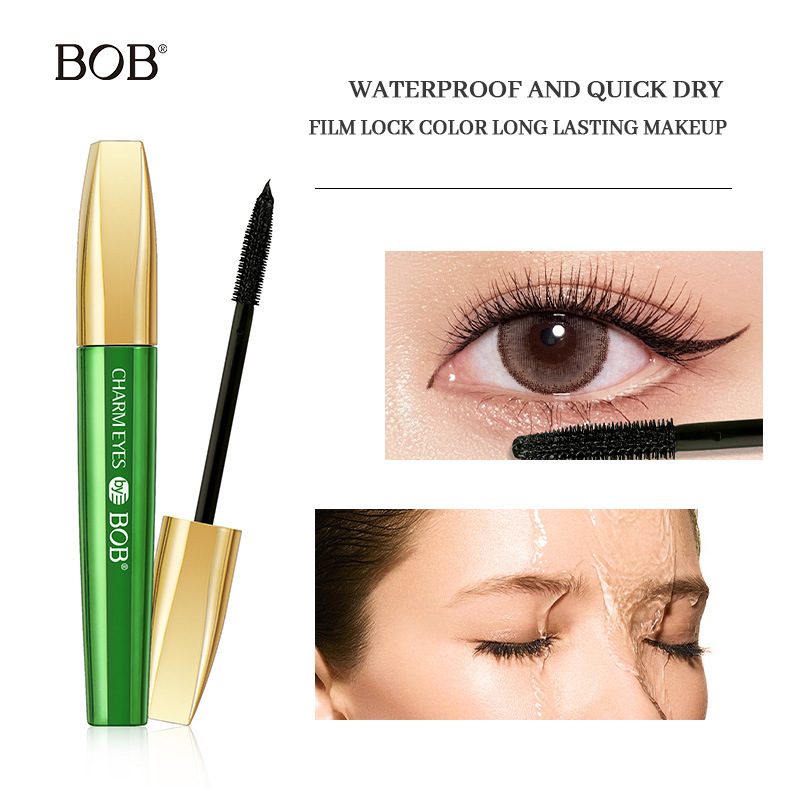 Cross-border exclusive bob Eyelash Mascara is waterproof, sweat-proof, non-staining, thick, curling, quick-drying and shaping for eyelashes as a base details Picture