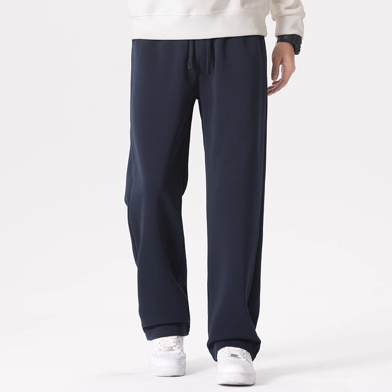 The 2025 autumn new style of Huamian sweatpants for men, casual trousers, wide-leg, loose, straight-leg pants, men's spring and autumn style details Picture