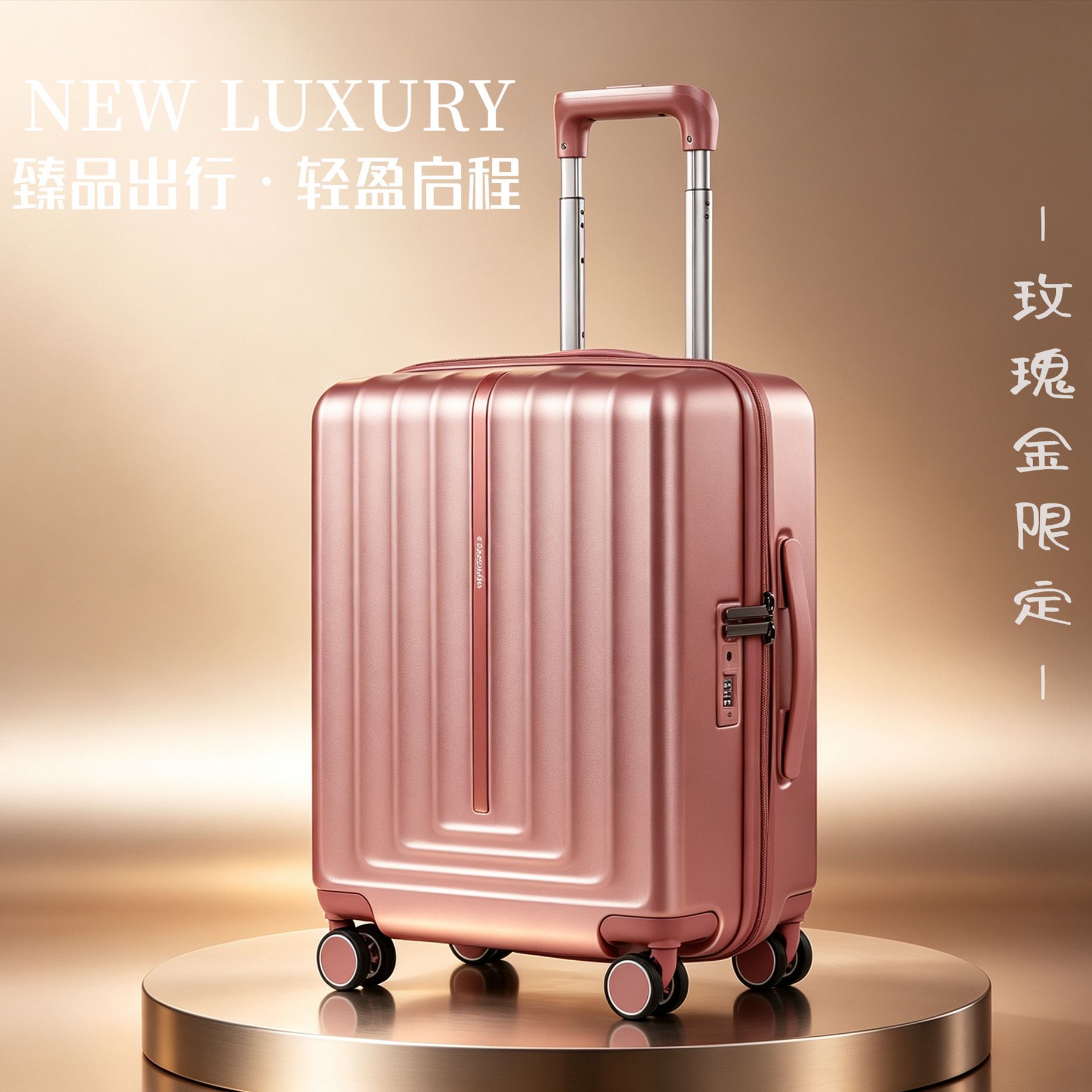 Kaixun 100%PC high-end luggage, 20-inch business silent wheel, 28-inch large capacity business external pull handle