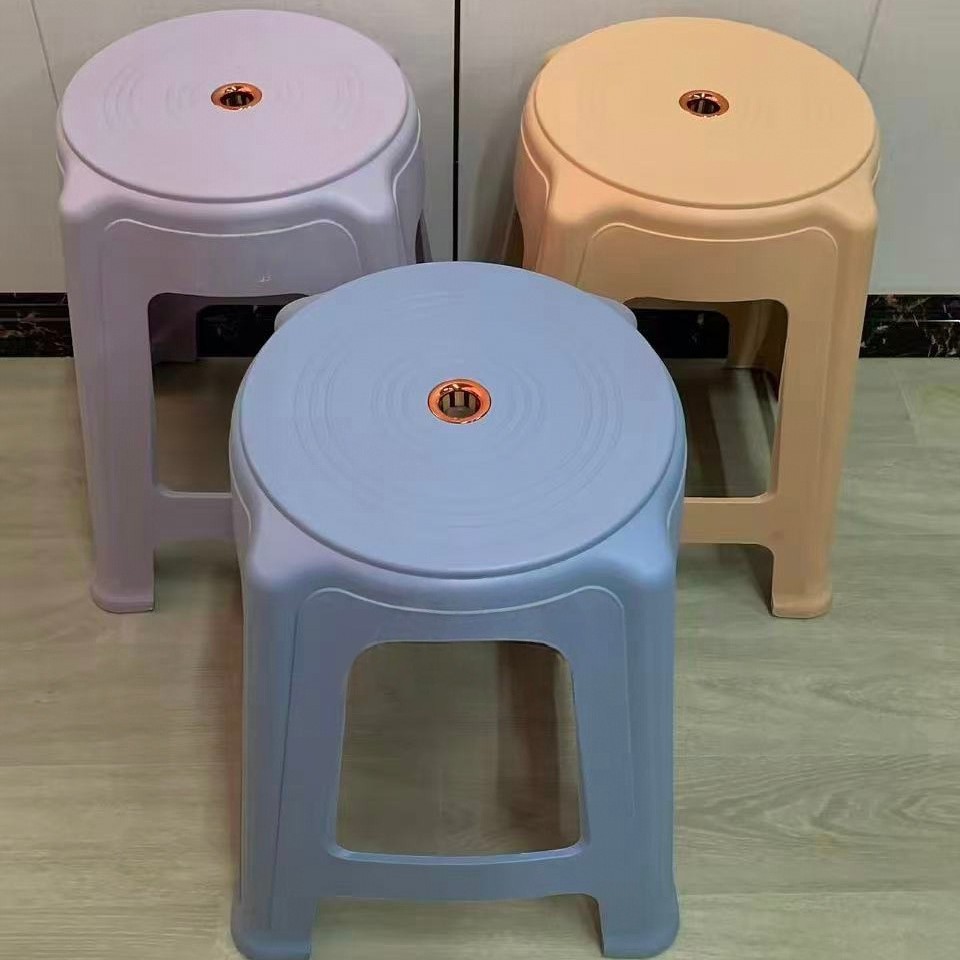 塑料凳子家用加厚熟胶结实耐用可叠放塑胶板凳批发47高方凳