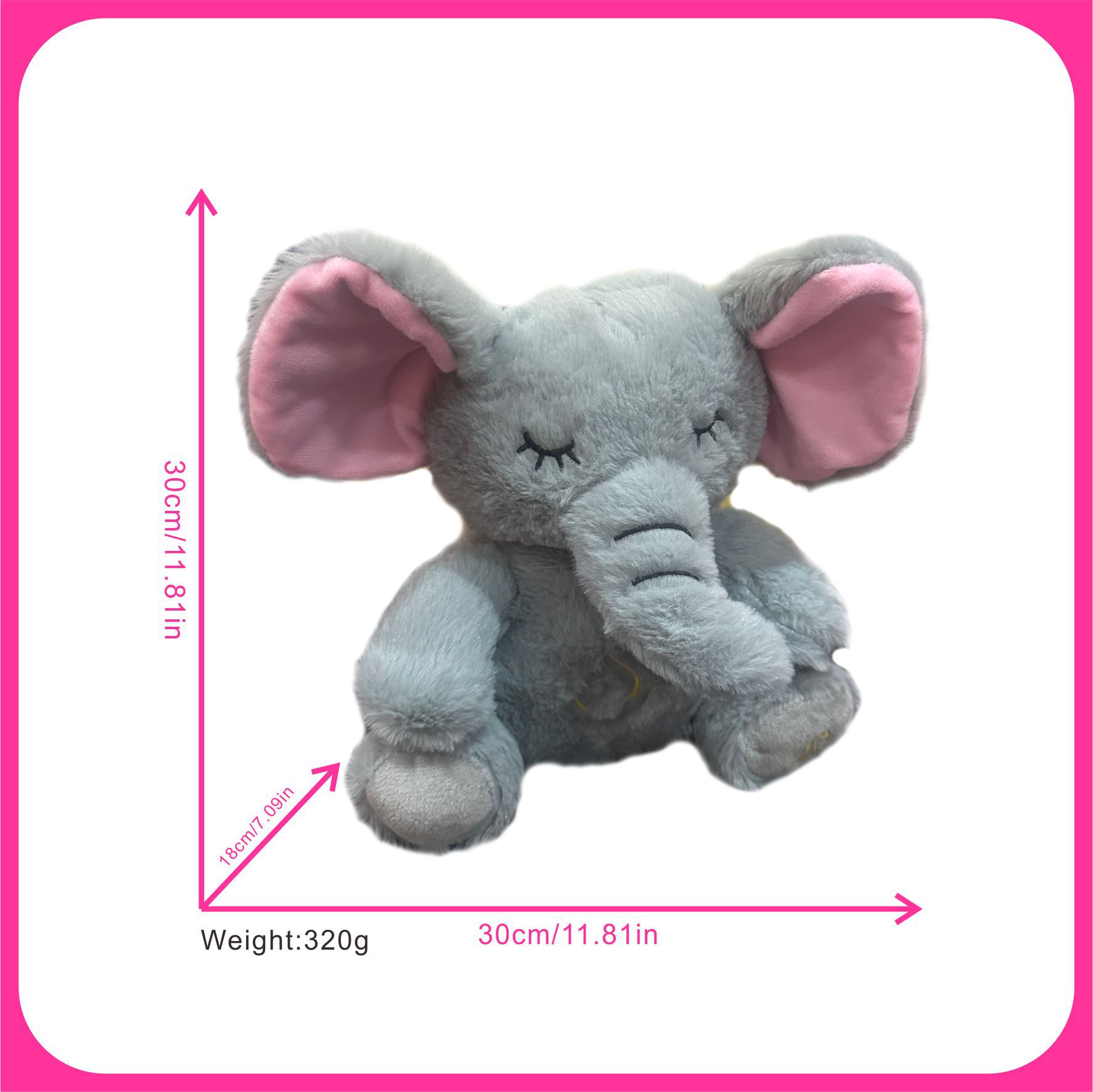 Cross-border toys, breathing otter baby soothing dolls, children's birthday gifts, Kapibala dolls, baby elephants Specification image