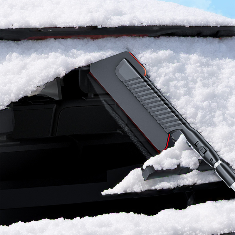 Detachable car snow shovel, multi-functional telescopic ice removal shovel, winter snow cleaning tool Application Scenario