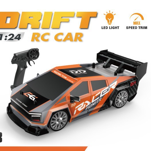 Cross-border RC mini remote control car 2.4G four-wheel drive high-speed drift car charging remote control car GTR simulation car model Item Picture