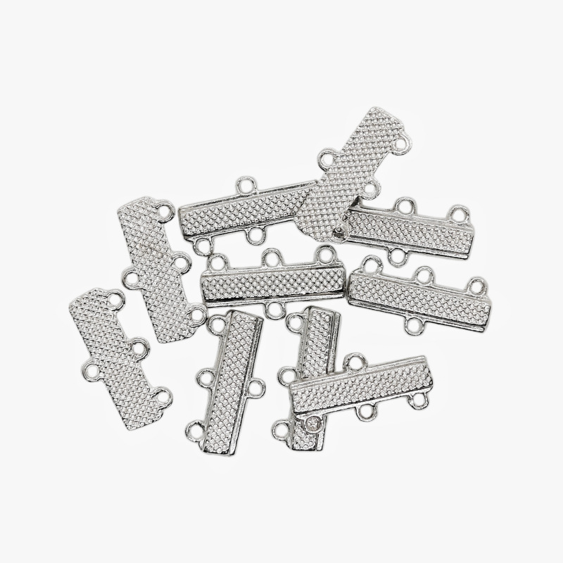 DIY alloy jewelry accessories, earrings, bracelets, hanging heads, multi-hole connector rods, factory direct sales, colors available upon order details Picture