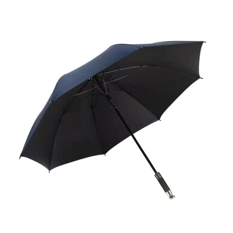 厂家现货批发一代高端商务贵宾晴雨两用防紫外线高尔夫太阳伞雨伞白底实物图