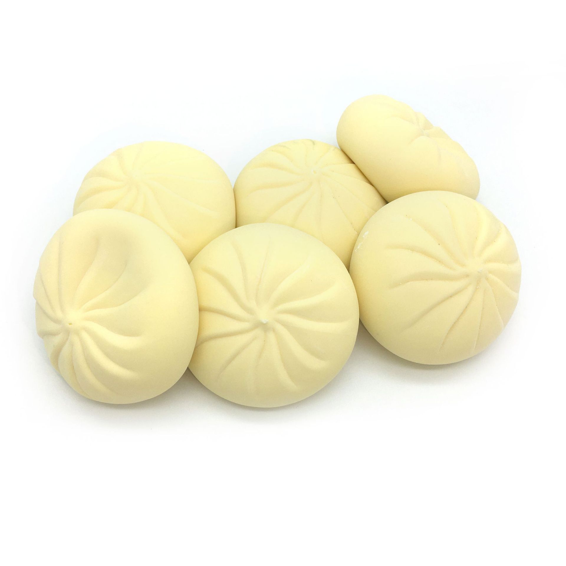 The popular online celebrity TPR stress-relieving simulation food steamed bun kneading fun Stress-relieving rebound pranking char siu bun flour release toy Application Scenario