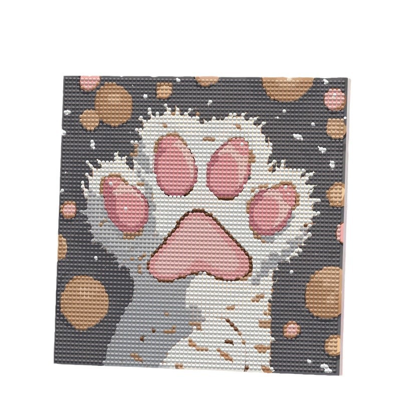 Pintura de diamante de gatito diy pegado a mano full diamond pintura decorativa niños curación cultivar mindfulness moe crush series Item Picture