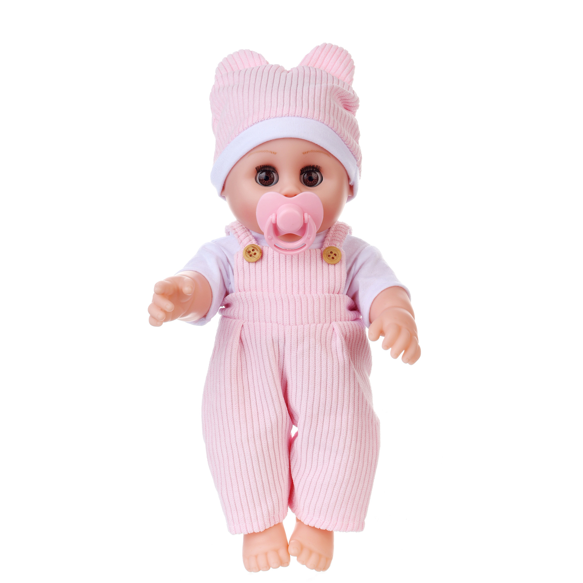Wholesale of the new 12-inch eye-moving rebirth doll, a children's simulation soft rubber plush toy, and a role-playing toy Item Picture