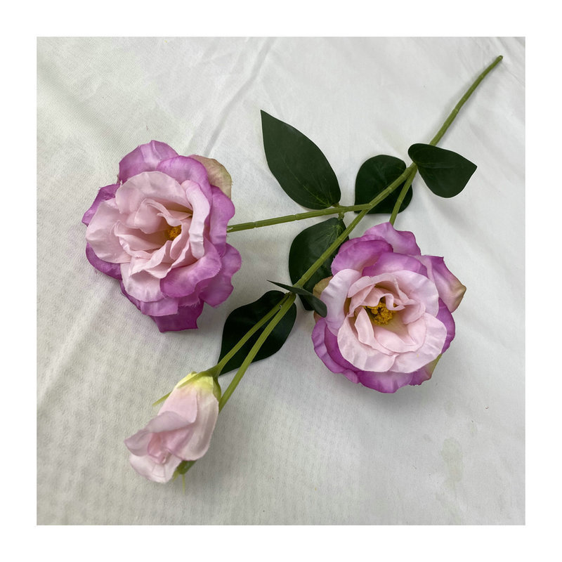 仿真花DIY发饰配件/假花/5朵塑膠花/仿真花/假花批发白底实物图