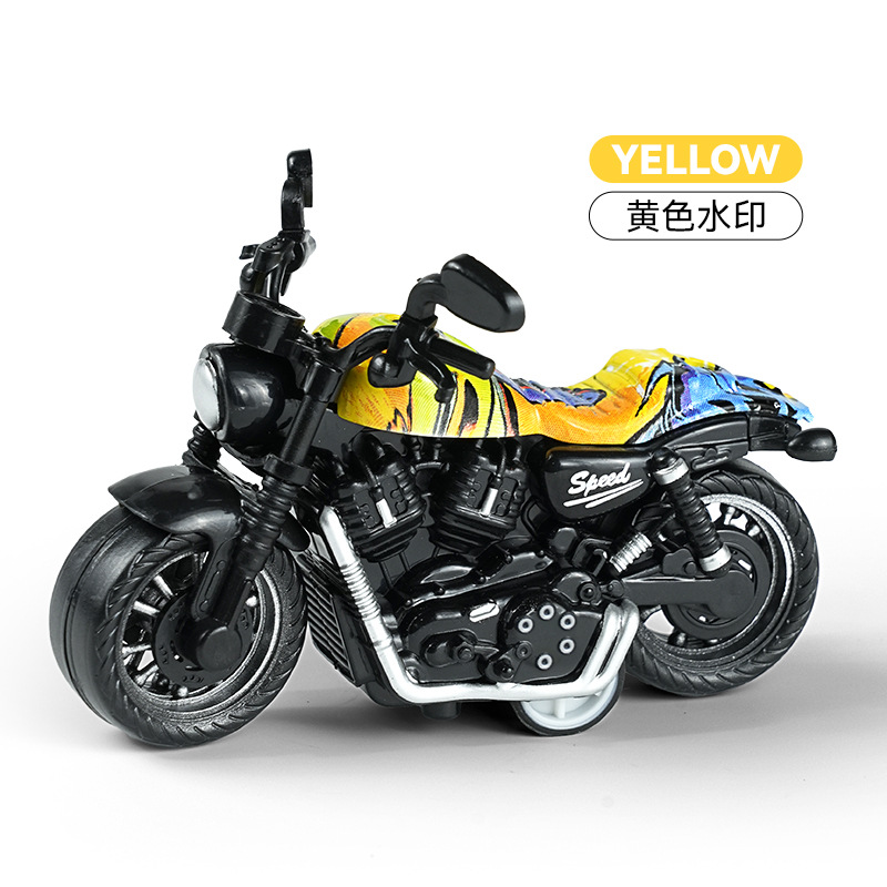 Cross-border children's toys, simulated rebound motorcycle models, keychains, decorative items, durable toy cars, grabbers, gifts Specification image