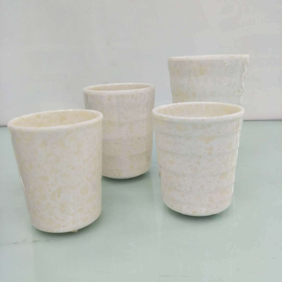 Melamine tableware, small spoons, water cups, tea cups, salad bowls, imitation porcelain spoons, short and long handles Specification drawing