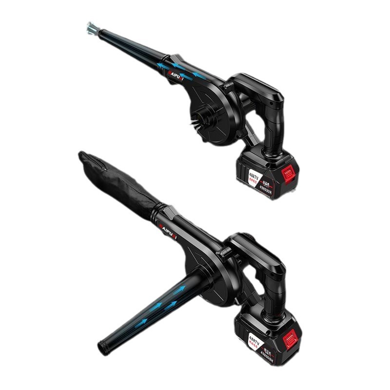 充电式吹风机锂电鼓风机大功率工业小型车载吸尘吹灰吹雪除尘器白底实物图