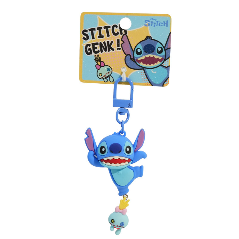 Baimao official Stitch series keychains, cute and exquisite female dolls, key chains, couple schoolbags and pendants Item Picture