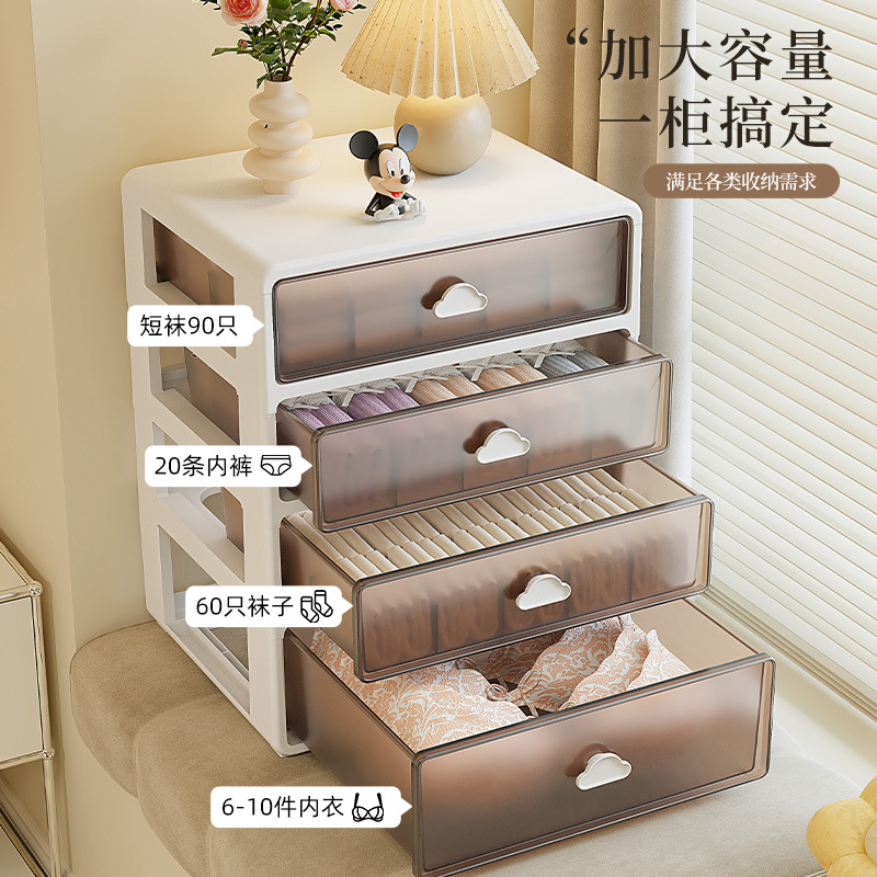 内衣内裤收纳盒放袜子装贴身衣物专用收纳箱文胸三合一收纳盒子细节图