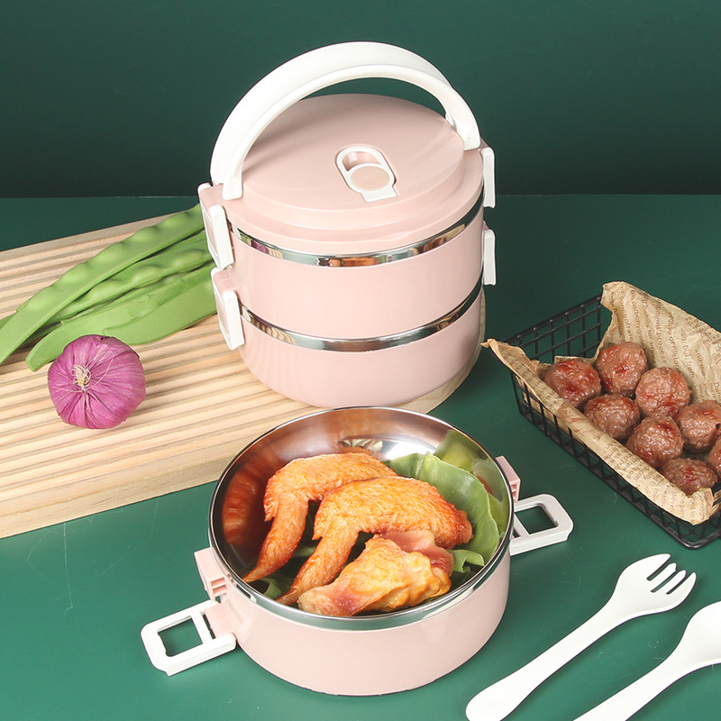 Bonda colorful multi-layer insulated lunch box, insulated bucket, insulated pot, African glass inner liner portable lunch box, insulated bag Application Scenario