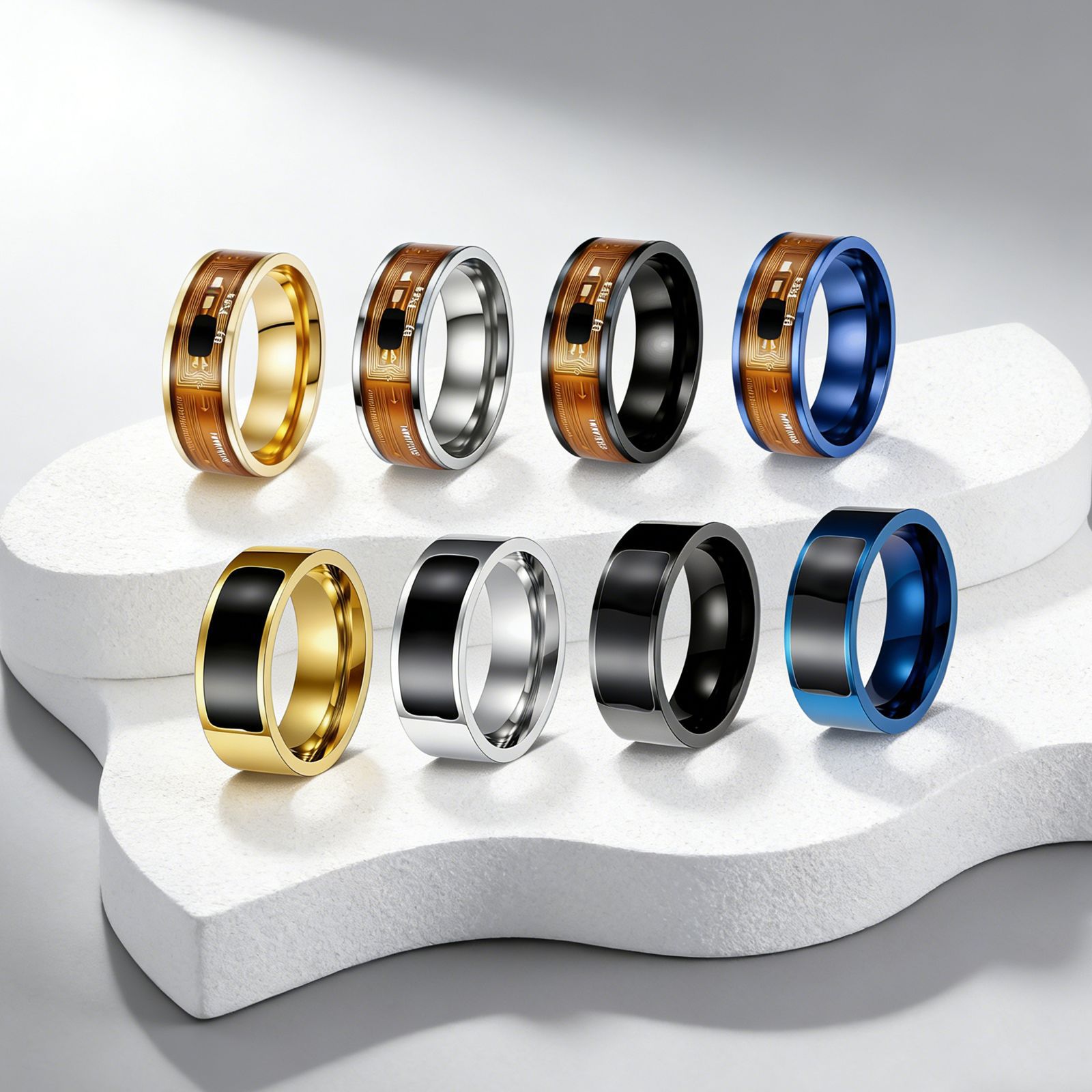 NTAG213 chip NFC smart ring, wearable smart phone device, cross-border European and American smart jewelry