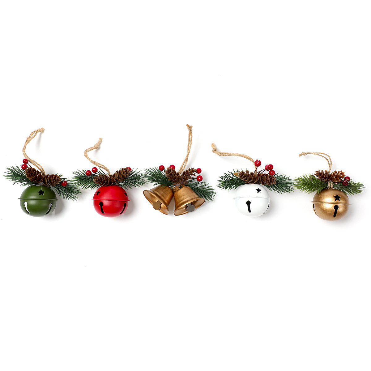New Christmas tree bell pendant with pinecone wind chime Christmas tree pendant, Christmas decoration Item Picture