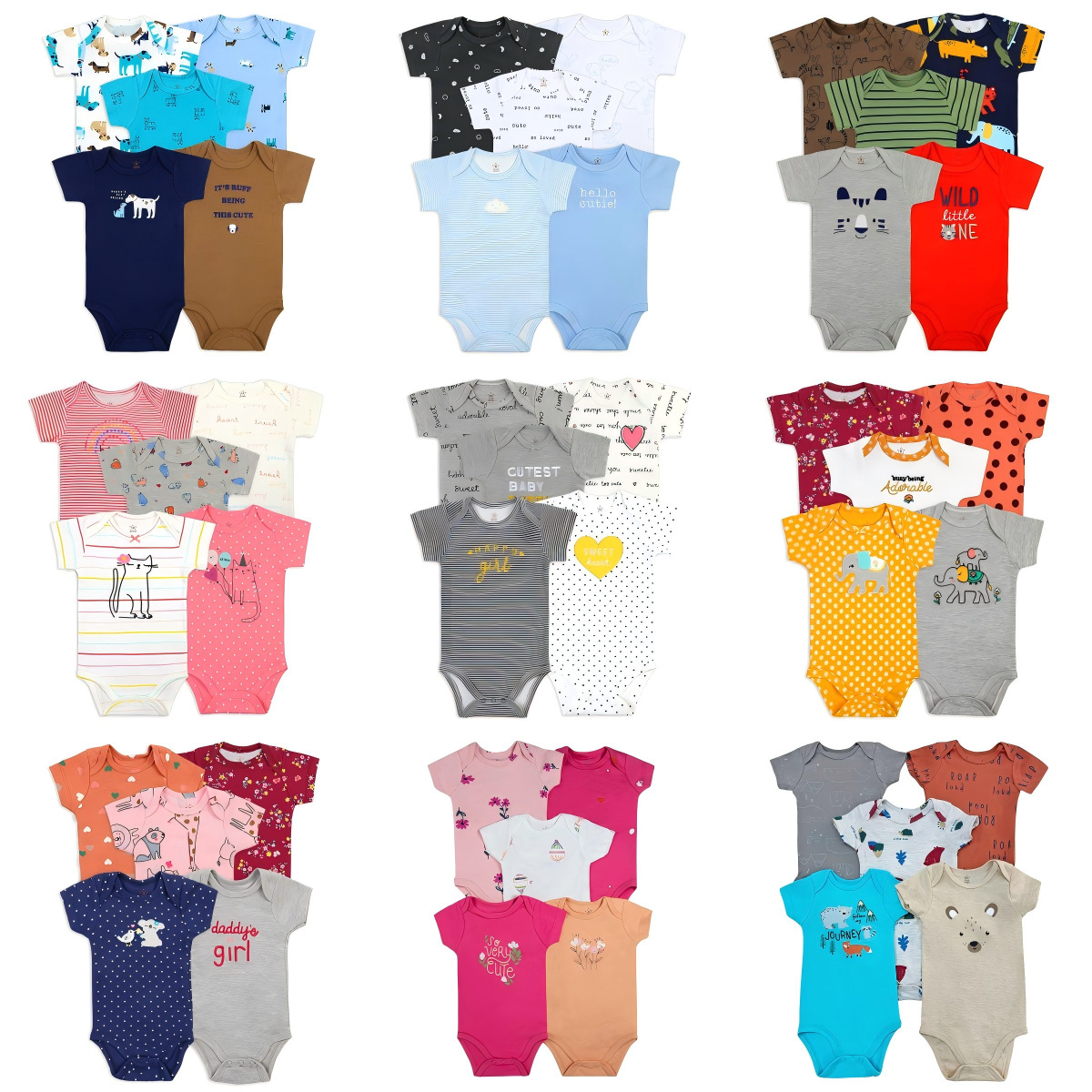 2025工厂跨境衣服批发欧美宝宝春夏包屁衣婴幼儿eBay热卖款式产品图