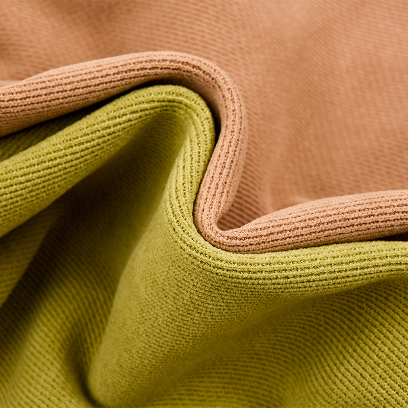 新品280g斜纹欧棉绒阔腿裤休闲裤服装布料秋冬加厚弹力布