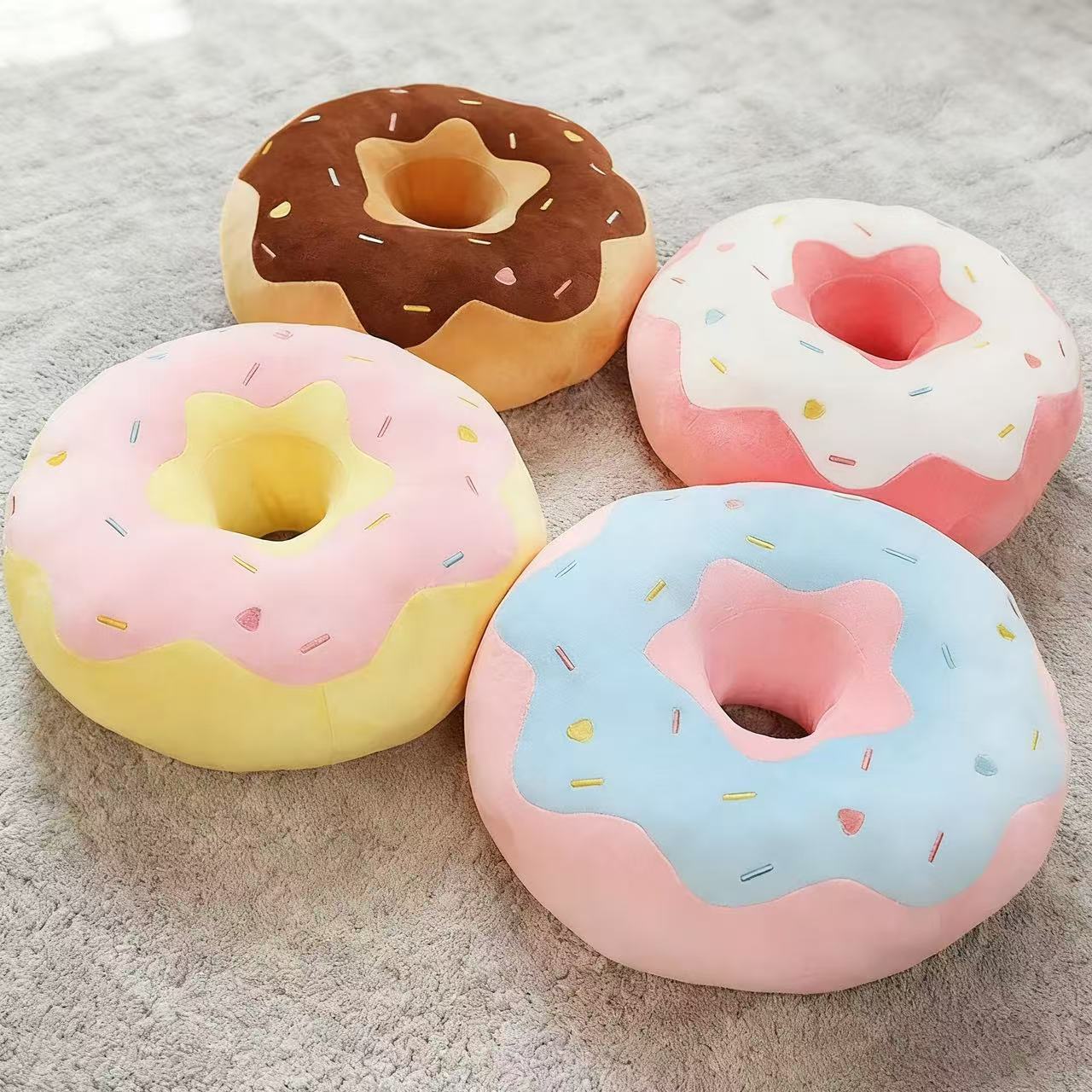 Realistic InS-style creative doughnut cushion, cute and comfortable sofa, tatami casual cushion, office backrest