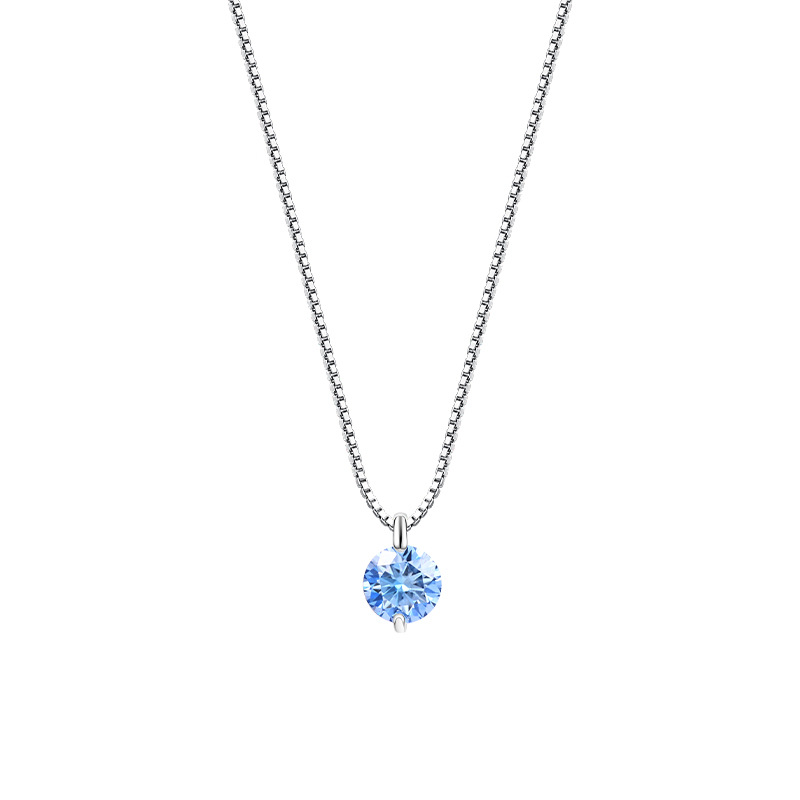 Zhuoheng selects the best-selling S925 sterling silver necklace on Amazon, a simple and elegant Mosan necklace, and European and American jewelry in stock Application Scenario