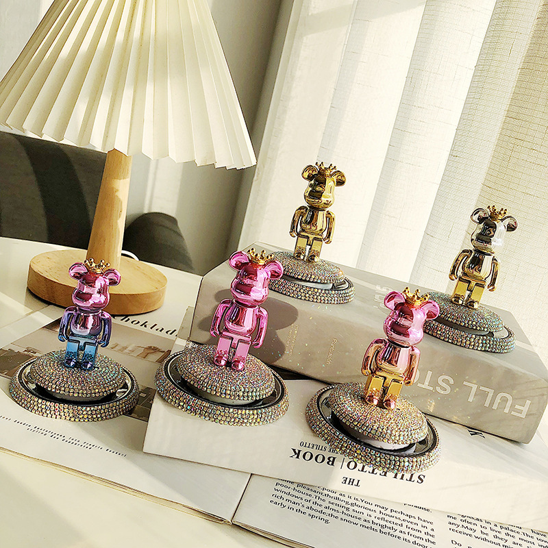 暴力卡通熊车载香薰摆件 客厅香薰装饰卧室香薰除异味摆件批发