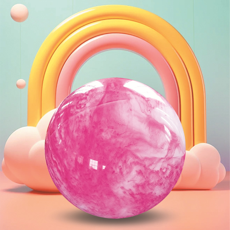 玩具充气球沙滩球儿童早教游泳水球塑料球水上小孩戏水彩色云彩球细节图