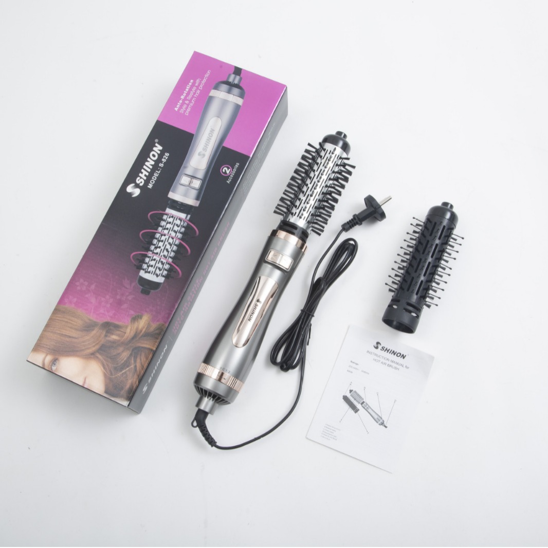 The manufacturer wholesals multi-functional curling and straightening dual-purpose hot air combs, two-in-one curling irons, and fully automatic air-blowing combs that are selling well across borders Item Picture