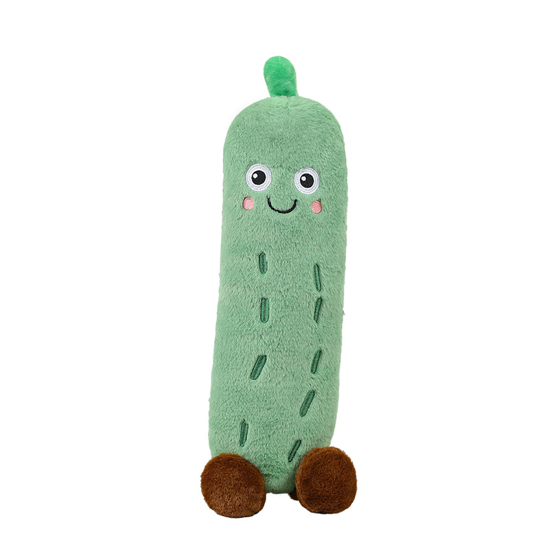 New cute and adorable cucumber throw pillow, plush toy, long strip throw pillow, bed decoration, birthday gift for children and girls Item Picture