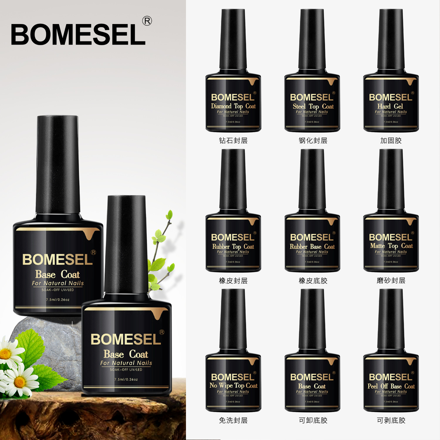 Wholesale nail art functional glue, no-wash crystal-coated sealing layer reinforcement glue, long-lasting wear-resistant, tempered frosted sealing layer, removable base glue Application Scenario