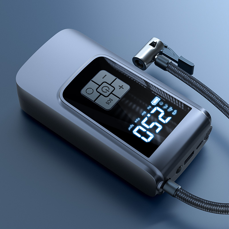 New portable car air pump, intelligent digital display air pump, bicycle tire, basketball electric air pump cylinder Application Scenario