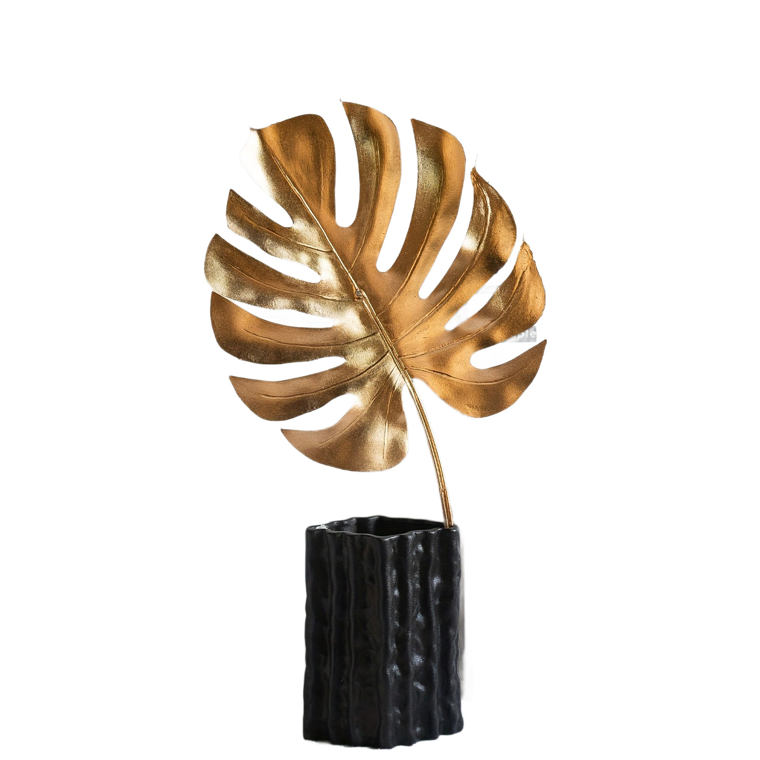 北欧绿植仿真龟背竹叶假花装饰盆栽假盆景植物客厅办公室桌面摆件白底实物图