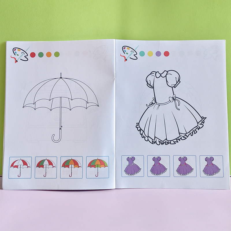 素描本儿童卡通/水画本/刮画纸卡通/刮画纸儿童卡通产品图