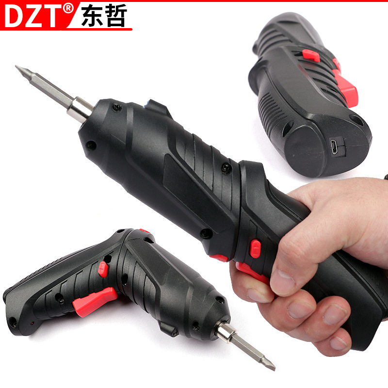 4V electric screwdriver, mini hand drill, rechargeable lithium battery screwdriver with accessories, household set, Dongzhe Hardware Application Scenario