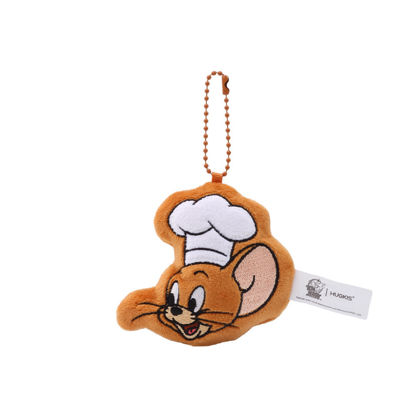 华纳正版猫和老鼠毛绒冰箱贴卡通公仔可爱磁吸玩偶礼物美食小挂件白底实物图