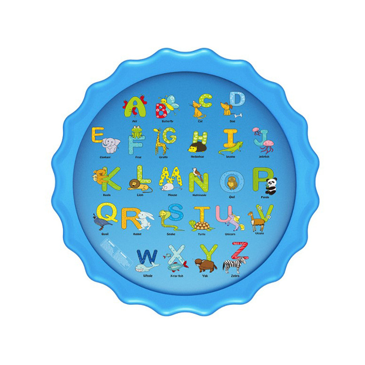 Factory wholesale and retail 170CM letter water spray pads, children's outdoor entertainment water play pools, inflatable sea water pools Item Picture