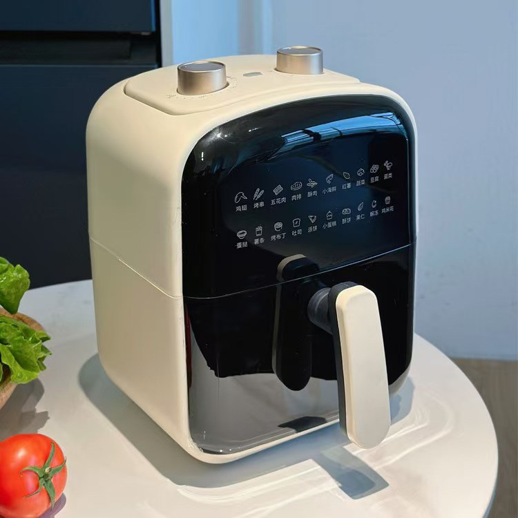 6L Air fryer, large-capacity multi-functional air electric fryer, household fully automatic integrated machine, square, oil-free M details Picture