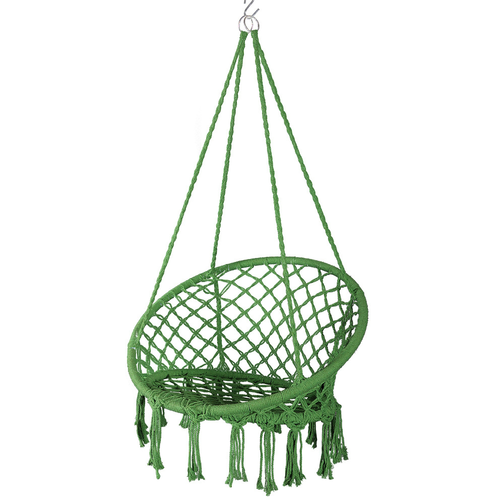 Wholesale of Sanjia hand-woven courtyard swing cradle, leisure indoor hanging basket chair, European-style outdoor camping hammock Application Scenario