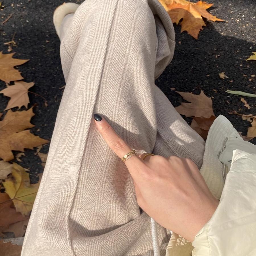 Narrow wide-leg pants for women 2025 autumn/Winter new style, large-sized, chubby girls, high-waisted, slimming, flowing and touching tweed straight-leg pants Application Scenario