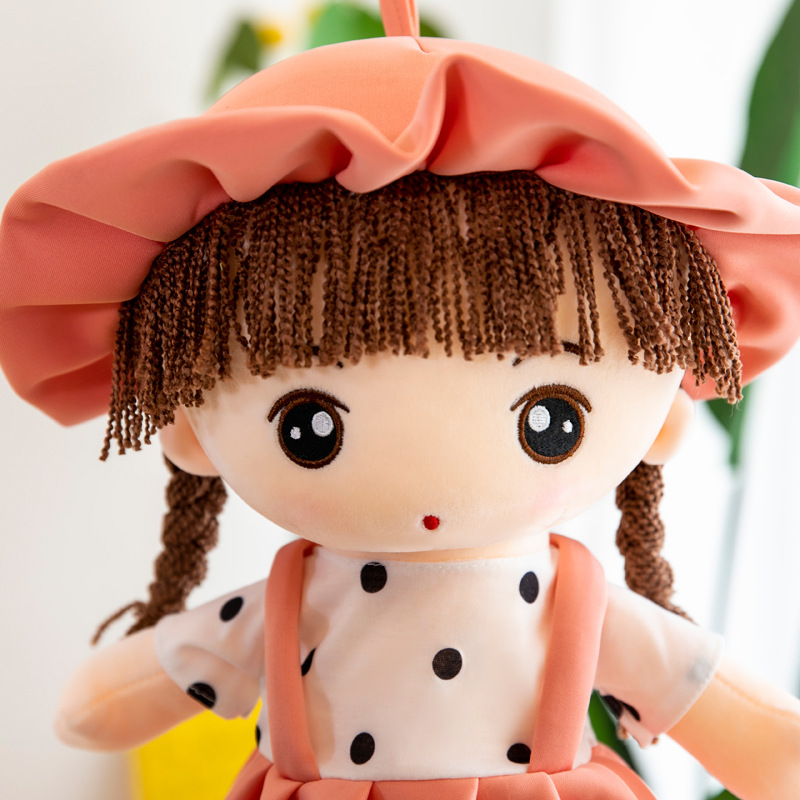 可爱背带款菲儿布娃娃毛绒玩具女生生日礼物公仔房间摆件安抚玩偶细节图