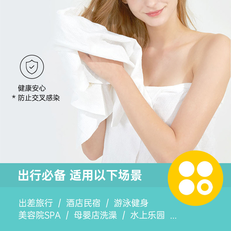 一次性浴巾/一次性旅行用品/一次性毛巾浴巾/一次性床单/黑色搓澡巾细节图