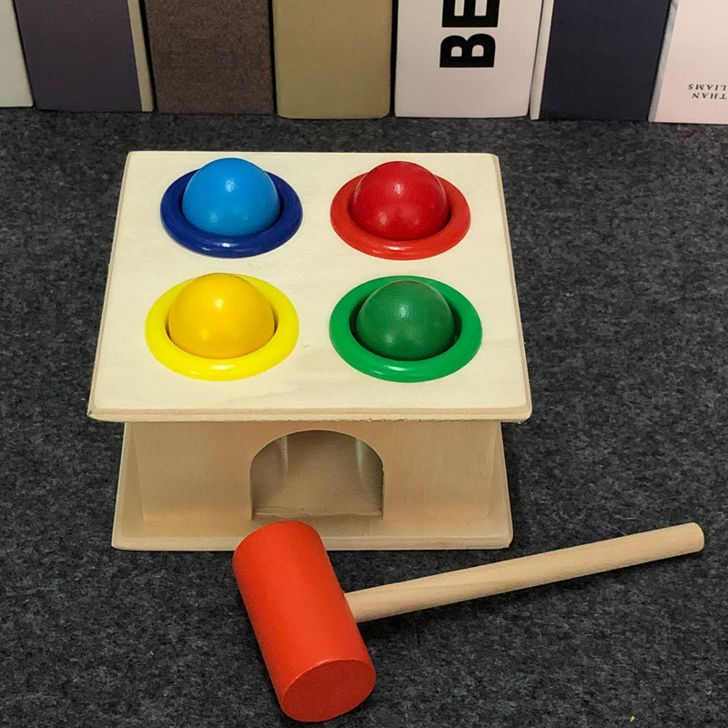 小锤盒敲球台敲打敲球玩具婴幼儿敲击锻炼动手能力颜色辩知玩具细节图