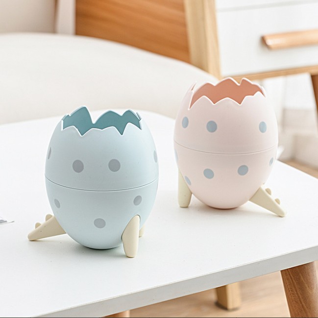 网红款可爱恐龙蛋笔筒学生办公室桌面多功能笔筒储物罐杂物垃圾桶