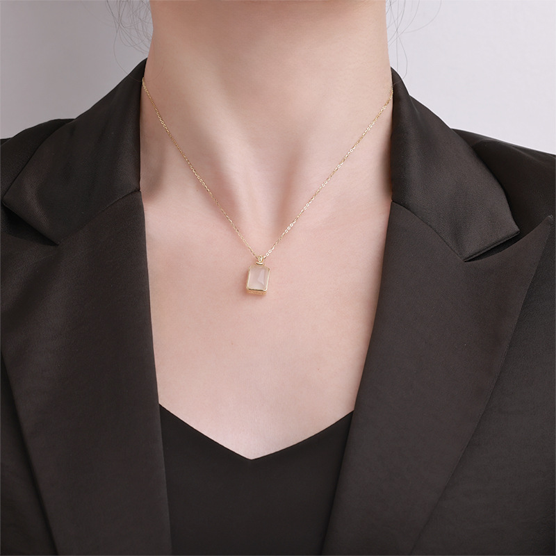 卓恒甄选平安牌唐卡铜镀金项链吊坠银饰配件吉他款首饰品