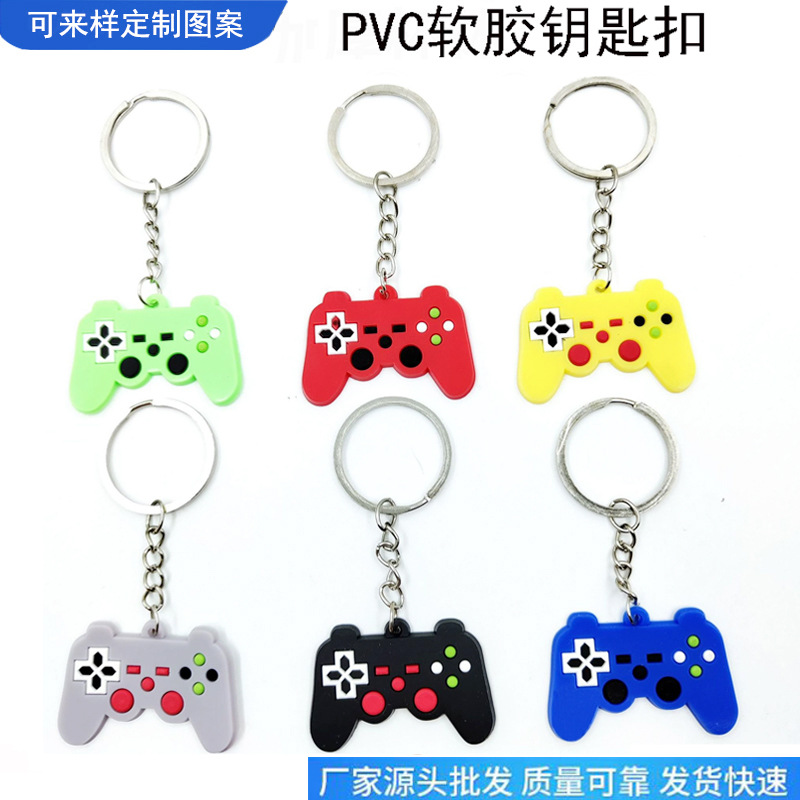 Creative new key chains, PVC game console handles, keychains, cars, festival party small gifts wholesale, fun for children details Picture